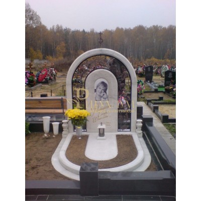 Памятник из белого мрамора № 10 — ritualum.ru